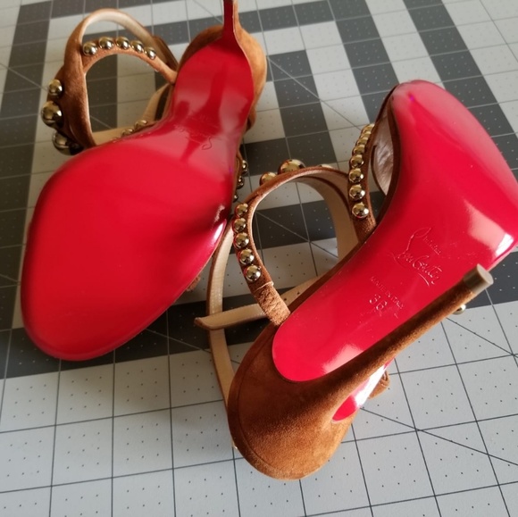 Christian Louboutin Brown Camel New Galeria 100 - Picture 6 of 8